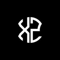 Diseño creativo del logotipo de la letra xz con gráfico vectorial, diseño de logotipo abc simple y moderno. vector