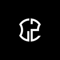 Diseño creativo del logotipo de la letra lz con gráfico vectorial, diseño de logotipo abc simple y moderno. vector