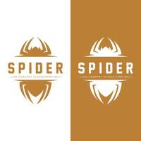 Spider and Cobweb Logo Vector Icons,animals making nests,for Halloween,costumes