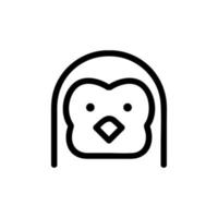 sloth icon vector. Isolated contour symbol illustration vector