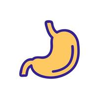 stomach icon vector. Isolated contour symbol illustration vector