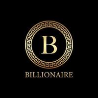 millionaire logo design, icon design template element, lettet B design vector