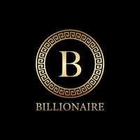 millionaire logo design, icon design template element, lettet B design vector