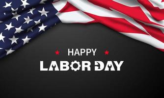 Happy Labor Day Background Design. Greeting Card, Banner, Poster. Vector Illustration.