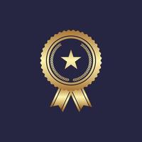 Luxury gold design badges and labels. Greeting Card, Banner, Poster. Vector Illustration.
