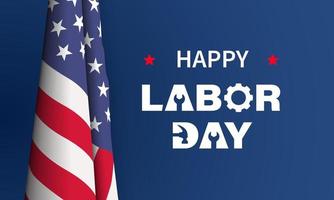 Happy Labor Day Background Design. Greeting Card, Banner, Poster. Vector Illustration.