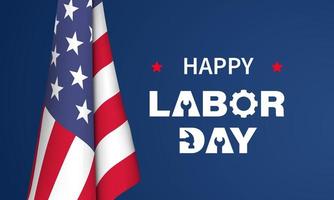 Happy Labor Day Background Design. Greeting Card, Banner, Poster. Vector Illustration.