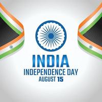 vector graphic of India independence day good for India independence day celebration. flat design. flyer design.flat illustration.