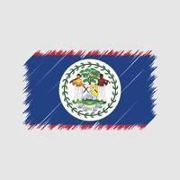 Belize Flag Brush Strokes. National Flag vector