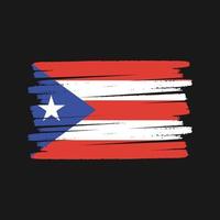 Puerto Rico Flag Brush. National Flag vector