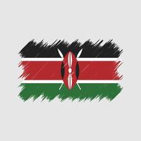 Kenya Flag Brush. National Flag vector