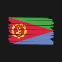 Eritrea Flag Brush Strokes. National Flag vector