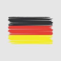 trazos de pincel de bandera de alemania. bandera nacional vector