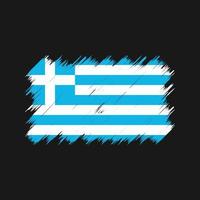 Greece Flag Brush. National Flag vector