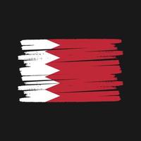 Bahrain Flag Brush. National Flag vector