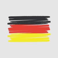 Germany Flag Brush. National Flag vector
