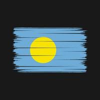 Palau Flag Brush Strokes. National Flag vector