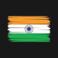 India Flag Brush Strokes. National Flag vector