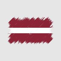 Latvia Flag Brush. National Flag vector