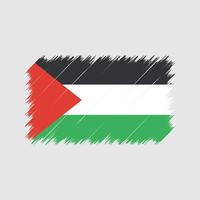 Palestine Flag Brush Strokes. National Flag vector