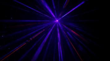 Colorful laser show in the dark background. video