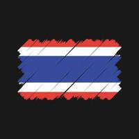 Thailand Flag Brush. National Flag vector