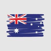 cepillo de bandera de australia. bandera nacional vector