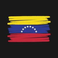 pincel de bandera de venezuela. bandera nacional vector