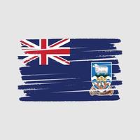 Falkland Islands Flag Brush. National Flag vector