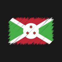 trazos de pincel de la bandera de burundi. bandera nacional vector