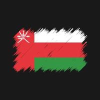 Oman Flag Brush. National Flag vector