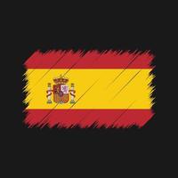 Spain Flag Brush Strokes. National Flag vector