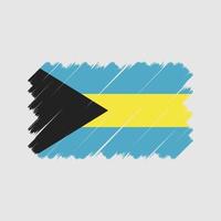 Bahamas Flag Brush. National Flag vector