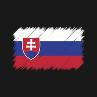 Slovakia Flag Brush Strokes. National Flag vector