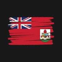 cepillo de bandera de Bermudas. bandera nacional vector