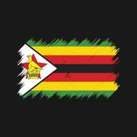 Zimbabwe Flag Brush. National Flag vector