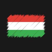 Hungary Flag Brush Strokes. National Flag vector