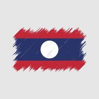 Laos Flag Brush. National Flag vector