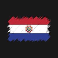 Paraguay Flag Brush. National Flag vector