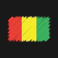 Guinea Flag Brush Strokes. National Flag vector