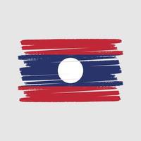 Laos Flag Brush. National Flag vector