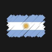 pincel de bandera argentina. bandera nacional vector