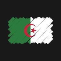 Algeria Flag Brush. National Flag vector