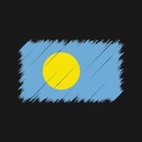 Palau Flag Brush Strokes. National Flag vector