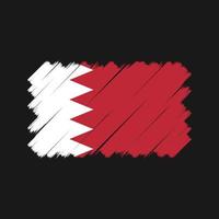 Bahrain Flag Brush. National Flag vector