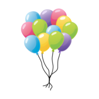 balões de festa transparentes png