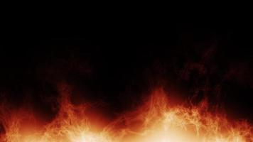 Feuerrahmen-Schleifeneffekt, brennender Hintergrund mit Feuer, abstrakter Hintergrund nahtlose Schleife Feuer brennen Flammenenergie. 4k