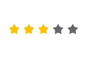 5 star rating review, star png transparent