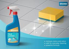 Household Cleaning Poster vector