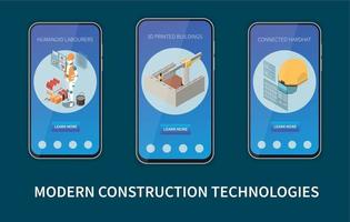 fondo de tecnologías de construcción moderna vector